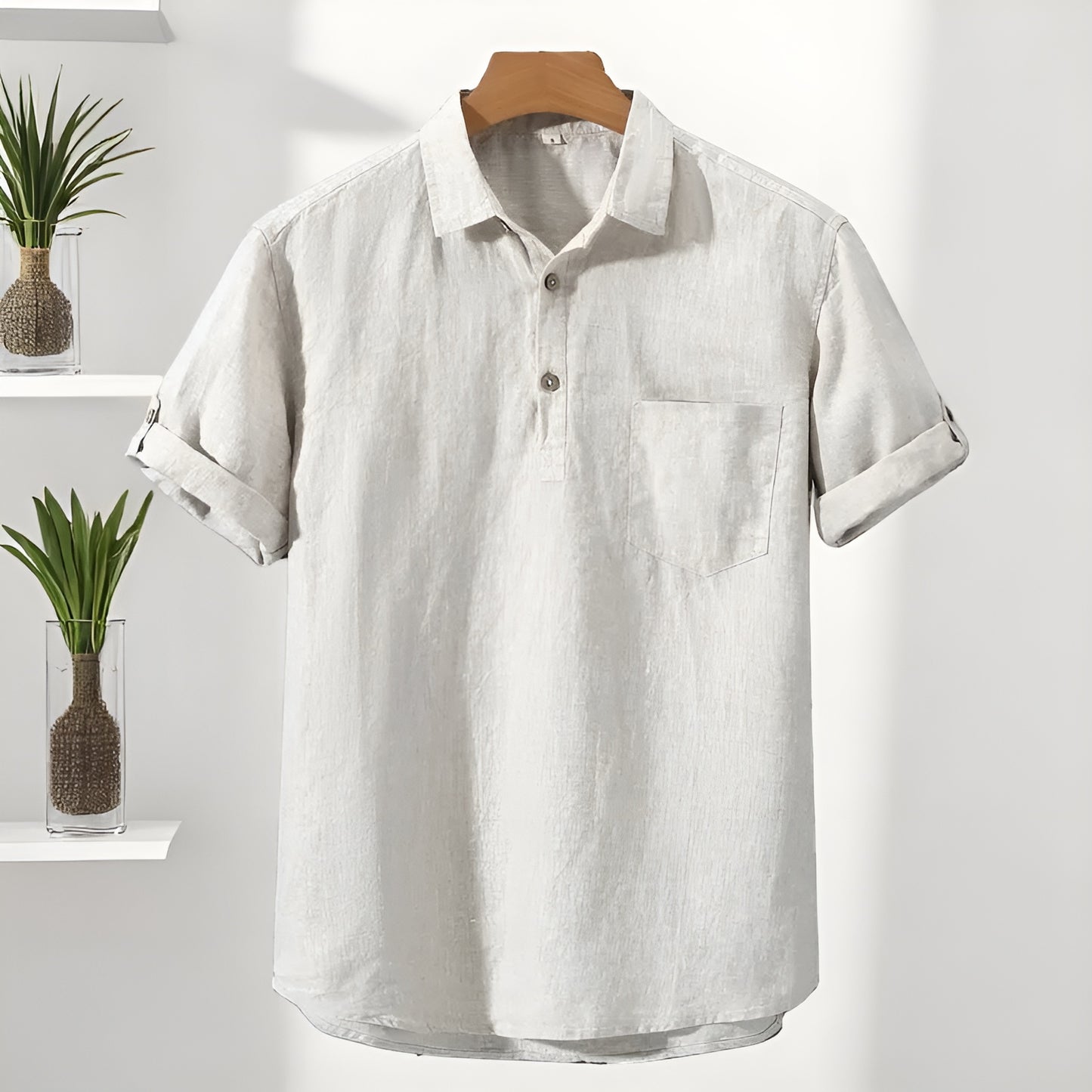 David™ | Polo in Lino Casablanca